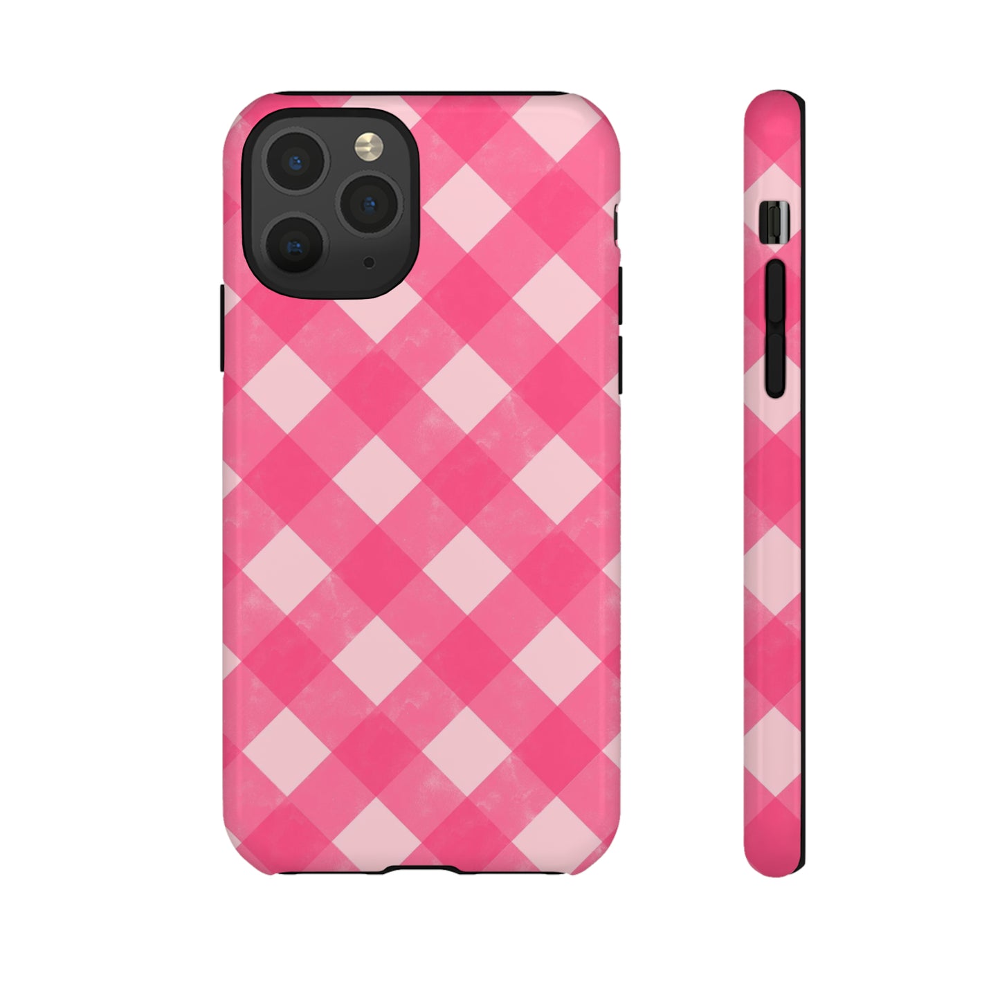 Pink Gingham iPhone Case