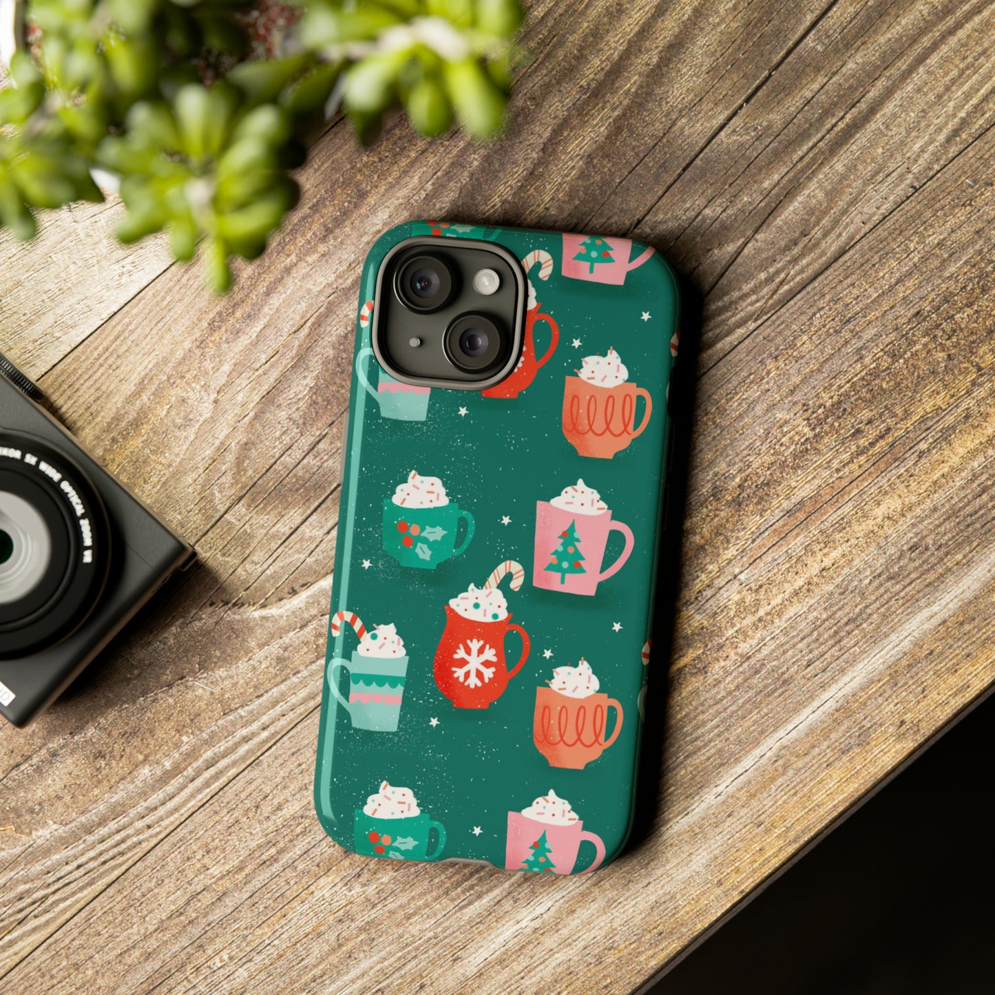 Christmas Coffee Cups - iPhone Case