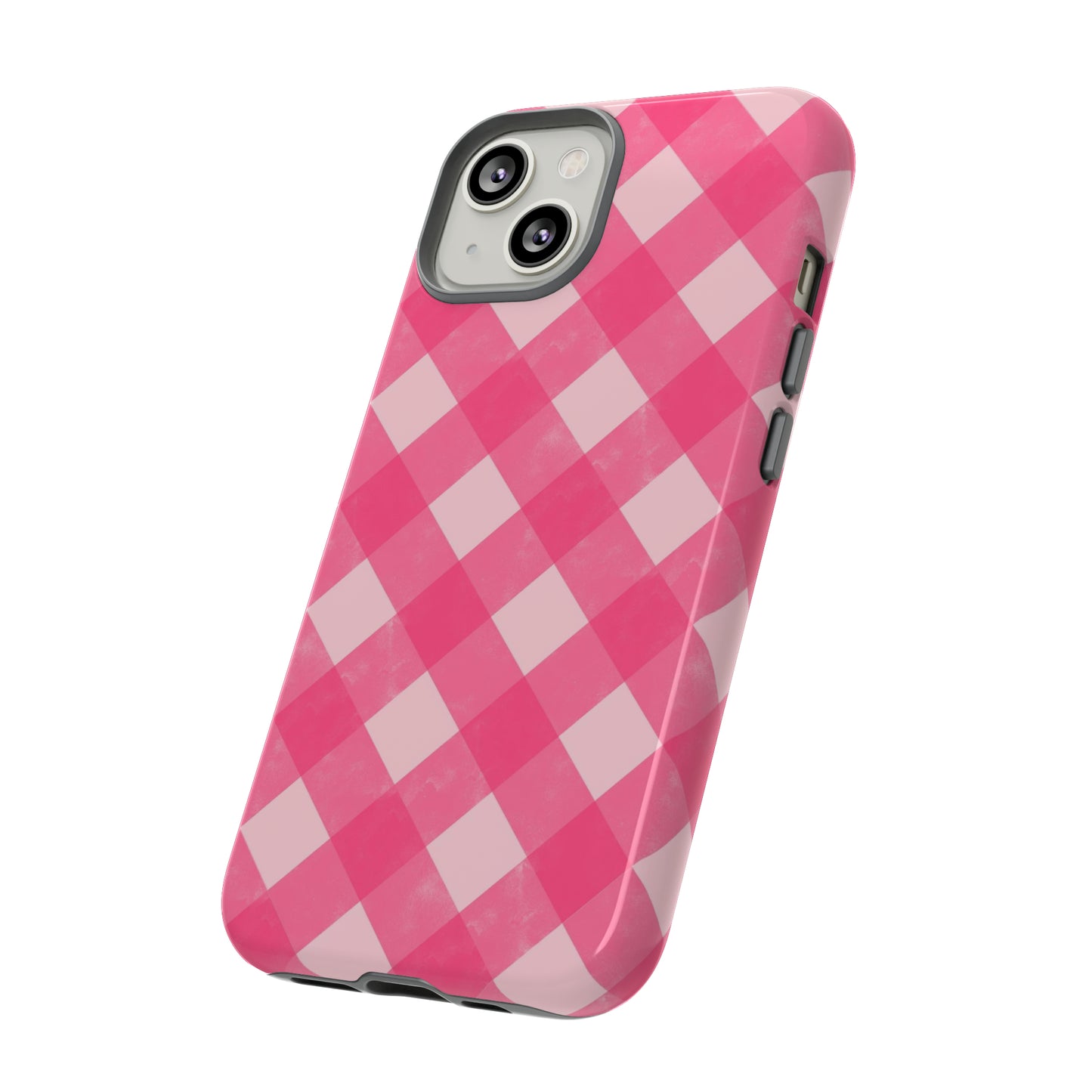 Pink Gingham iPhone Case