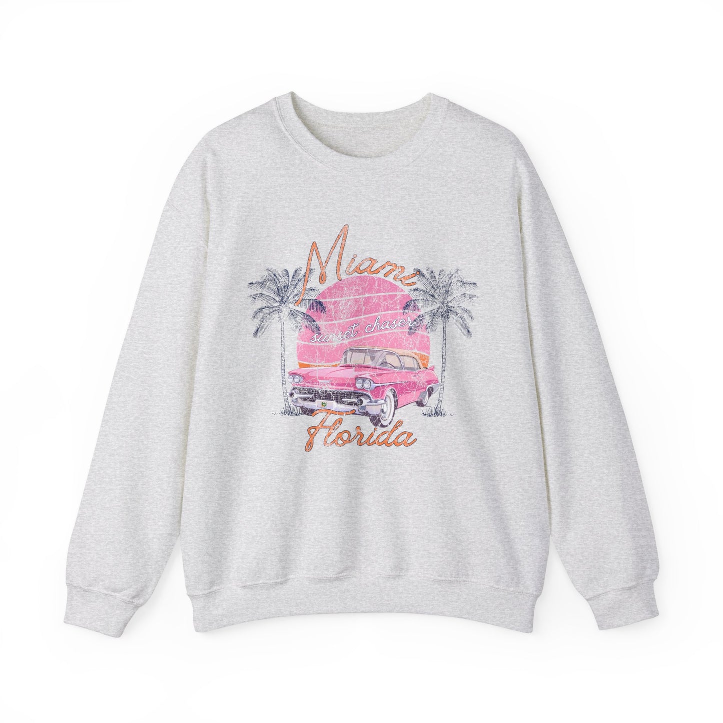 Miami Florida Car - Cute Retro Sweatshirt