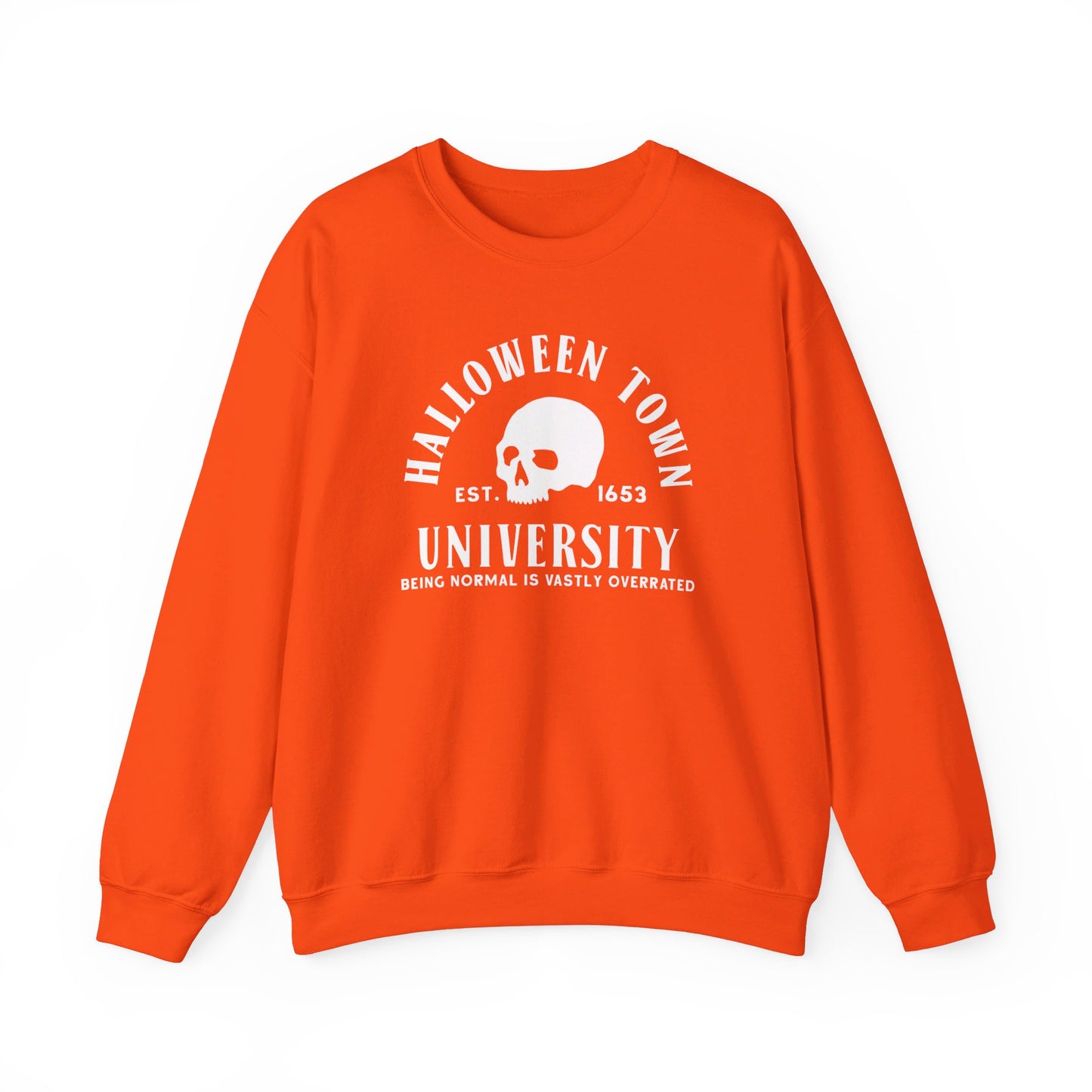 Halloween Town University - Halloween Sporty Sweatshirt - Unisex Heavy Blend™ Crewneck Sweatshirt