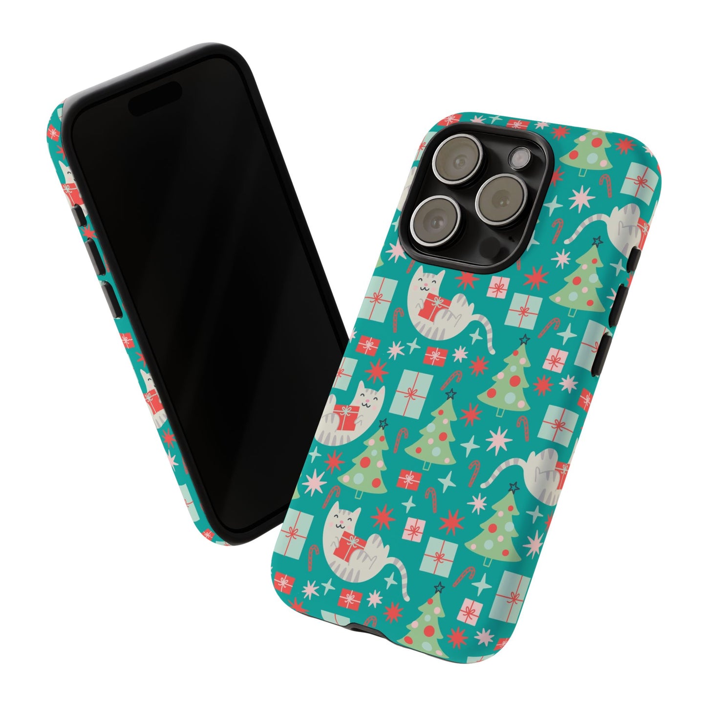 Cats With Christmas Gifts - iPhone Case