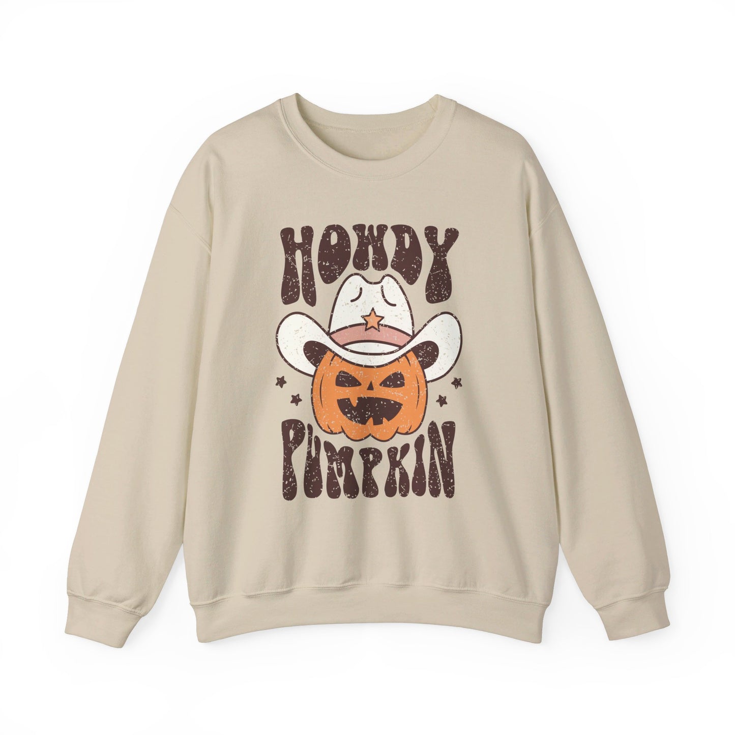 Howdy Pumpkin - Autumn/Fall Pumpkin Sweatshirt - Unisex Heavy Blend™ Crewneck Sweatshirt