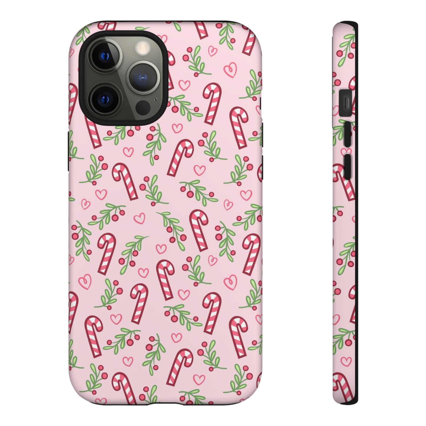 Pink Candycane Christmas - iPhone Case