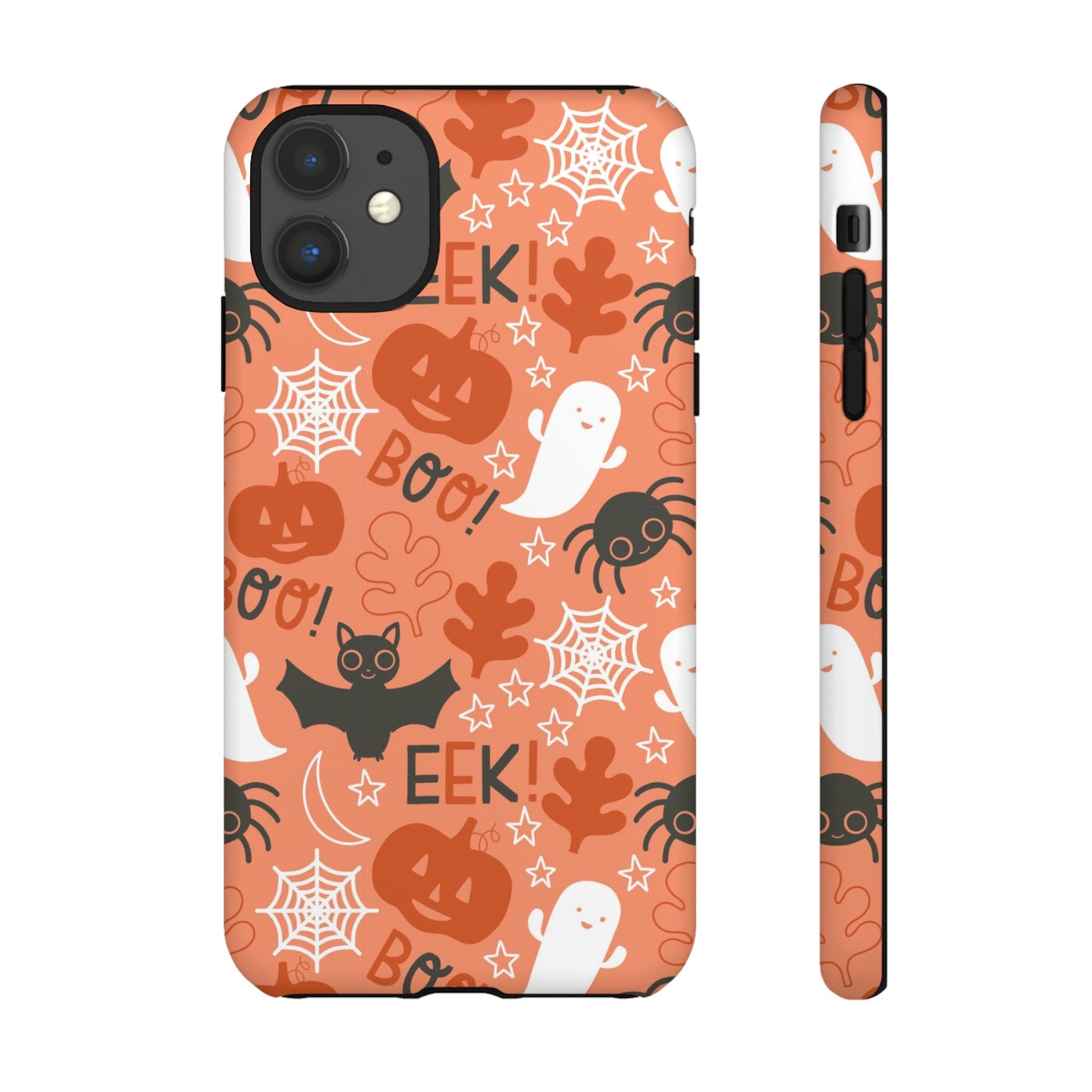 Halloween Doodles - Orange - iPhone Case