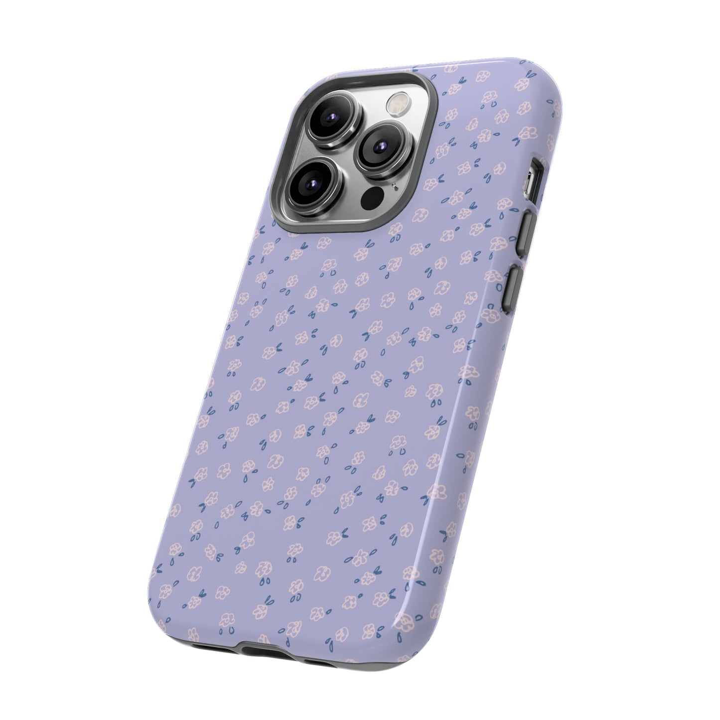 Lavender Flower Scribbles - iPhone Case