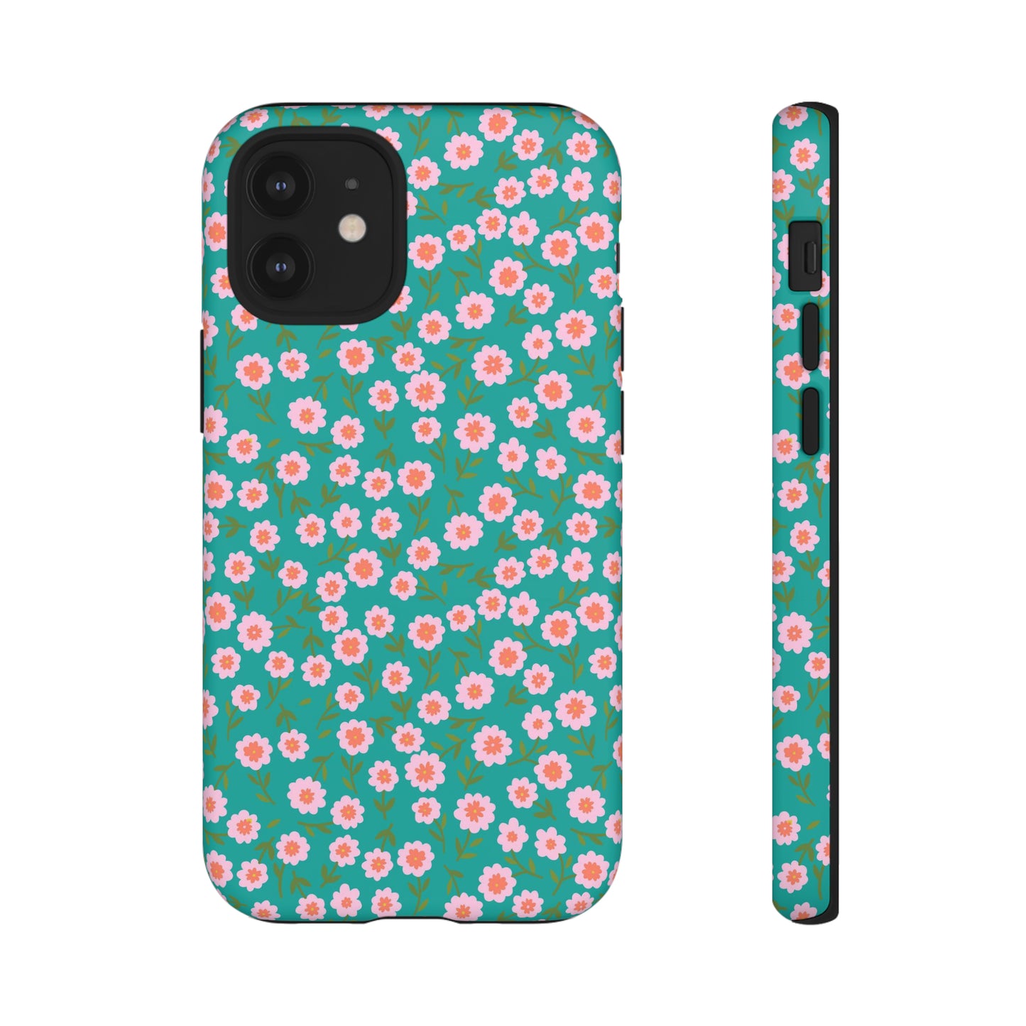 Spring Turquoise Florals - iPhone Case