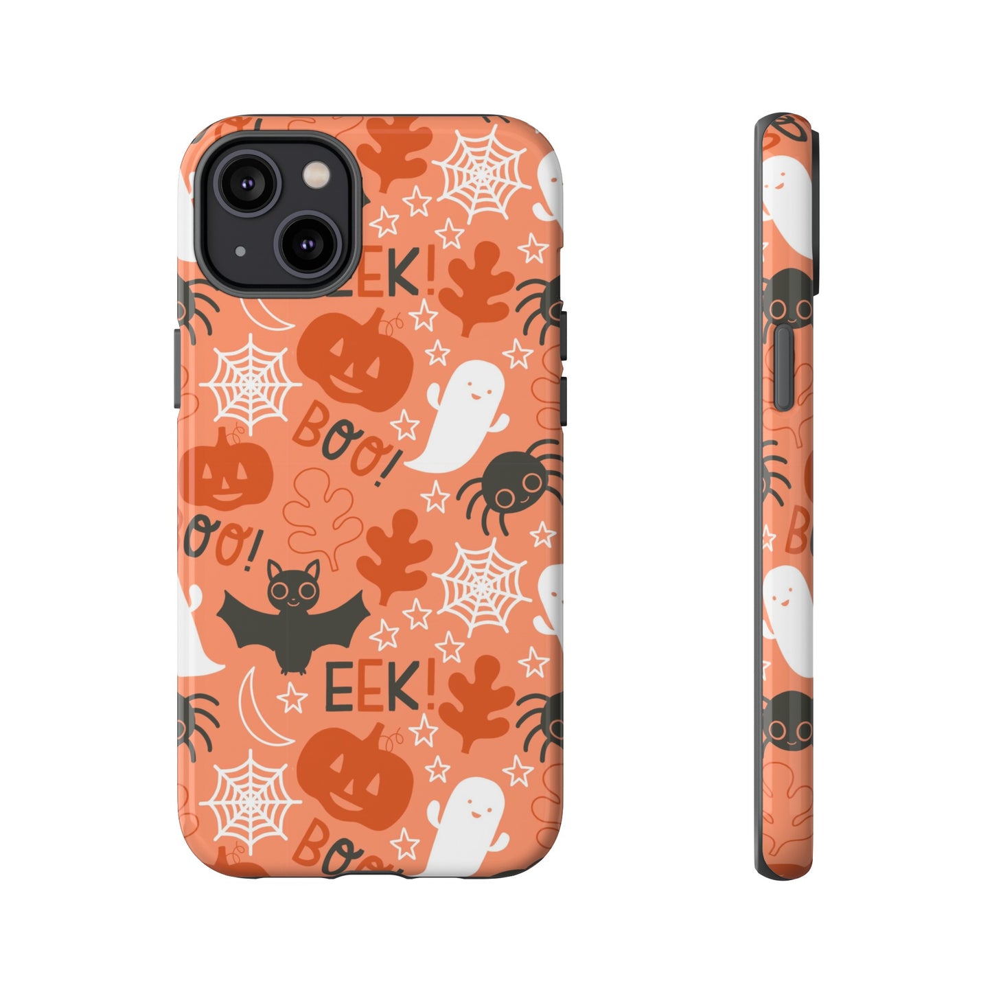 Halloween Doodles - Orange - iPhone Case