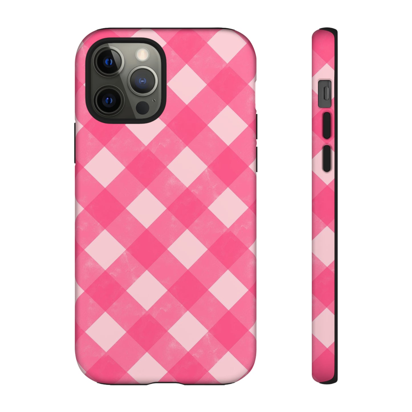 Pink Gingham iPhone Case