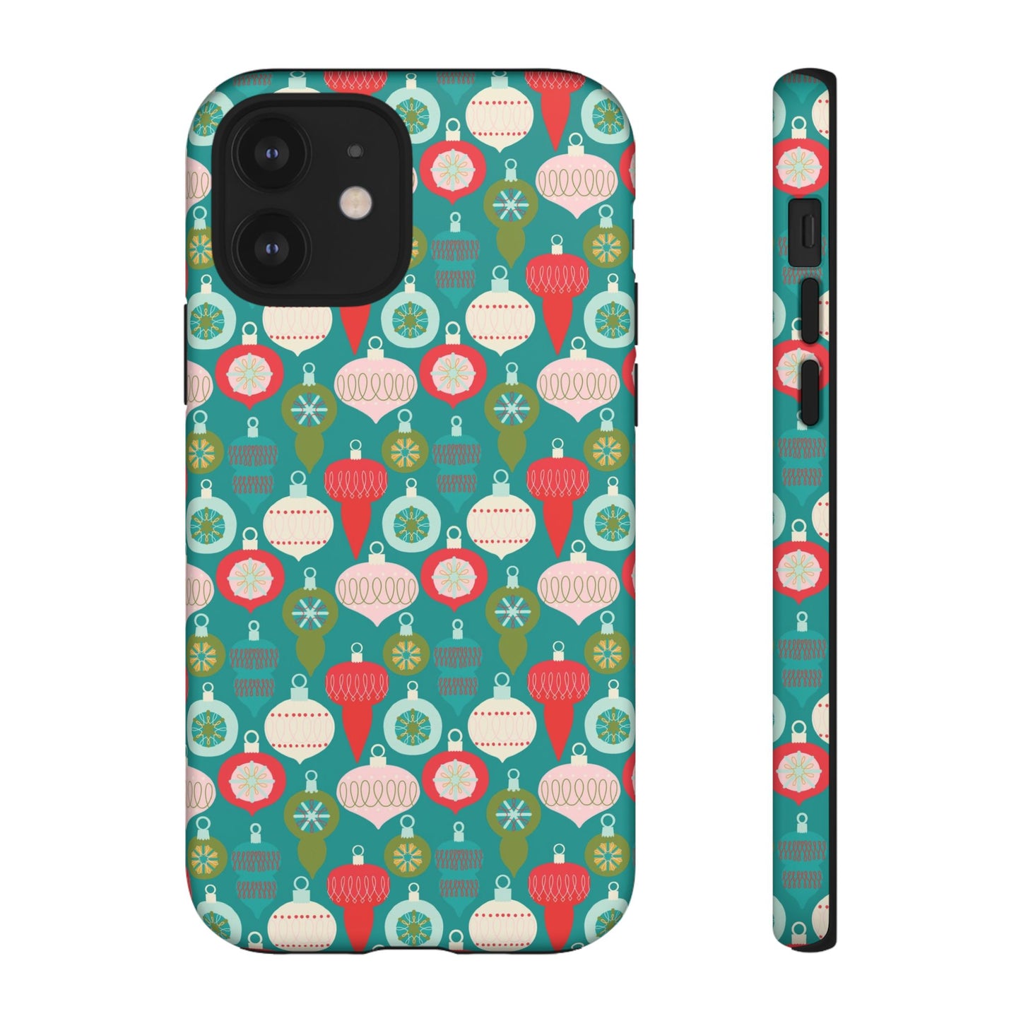 Christmas Ornaments - Green - iPhone Case