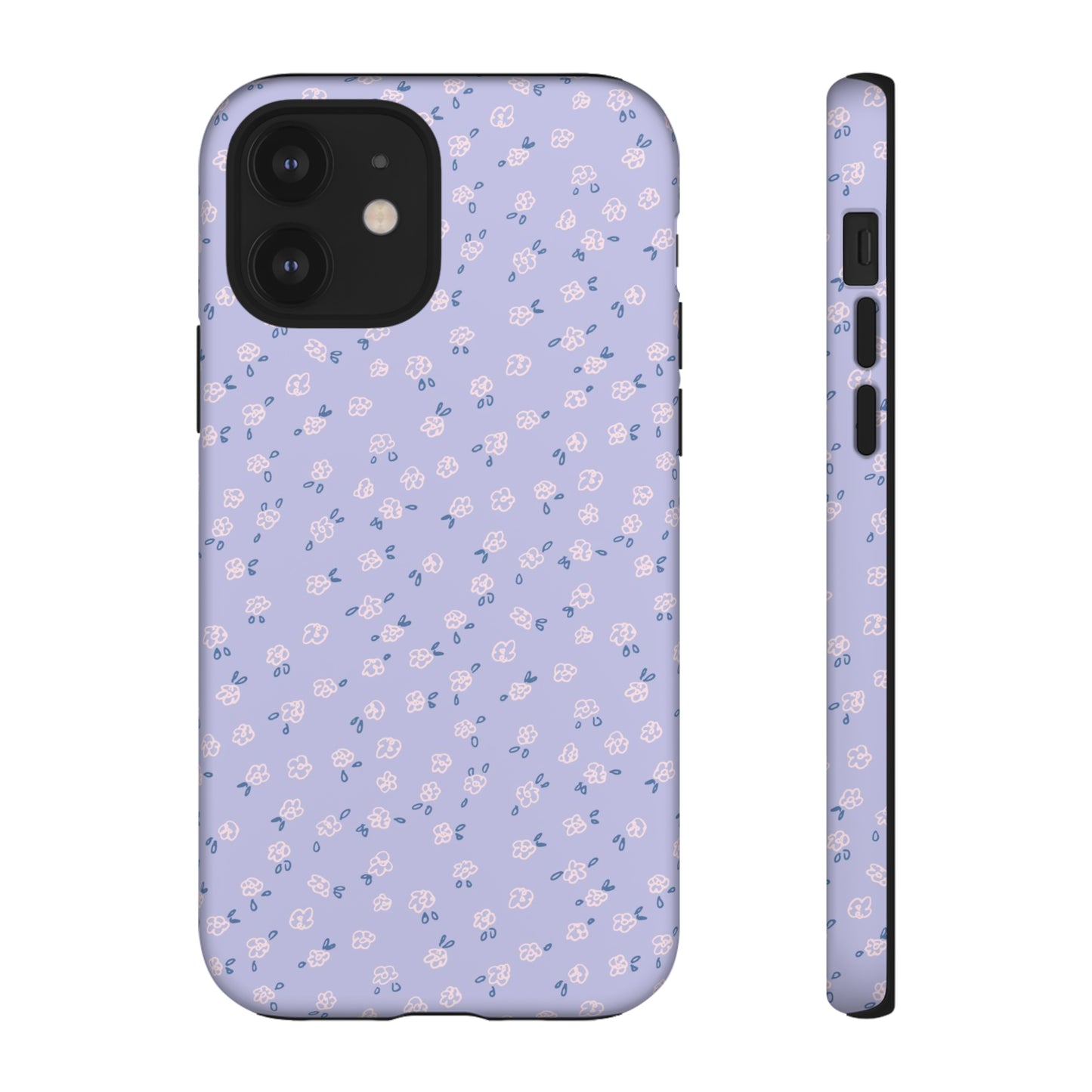 Lavender Flower Scribbles - iPhone Case