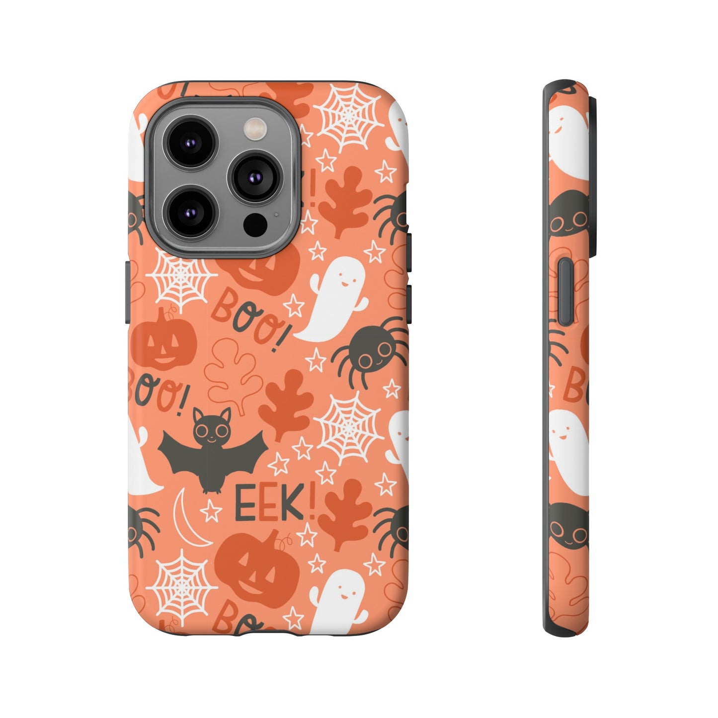 Halloween Doodles - Orange - iPhone Case