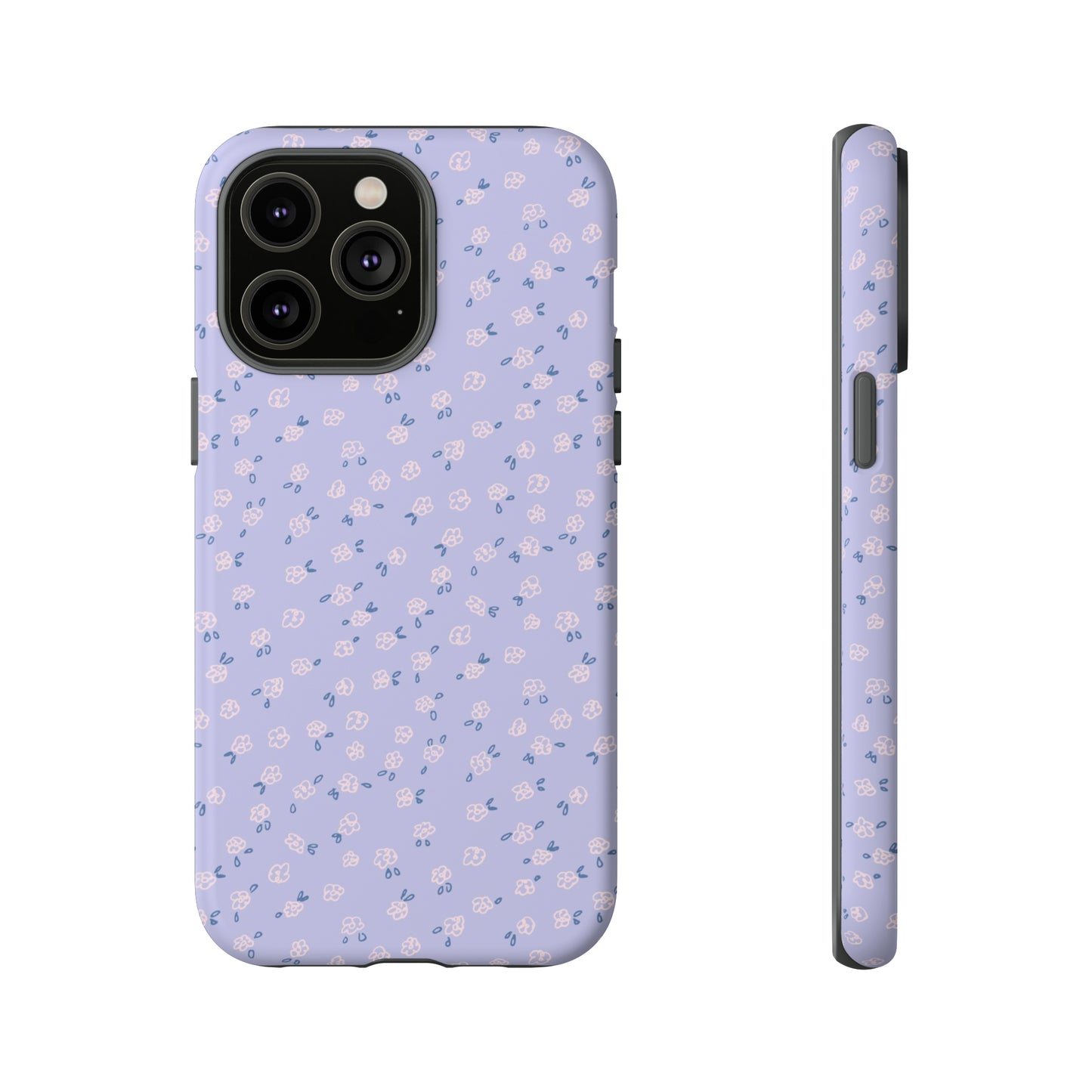 Lavender Flower Scribbles - iPhone Case