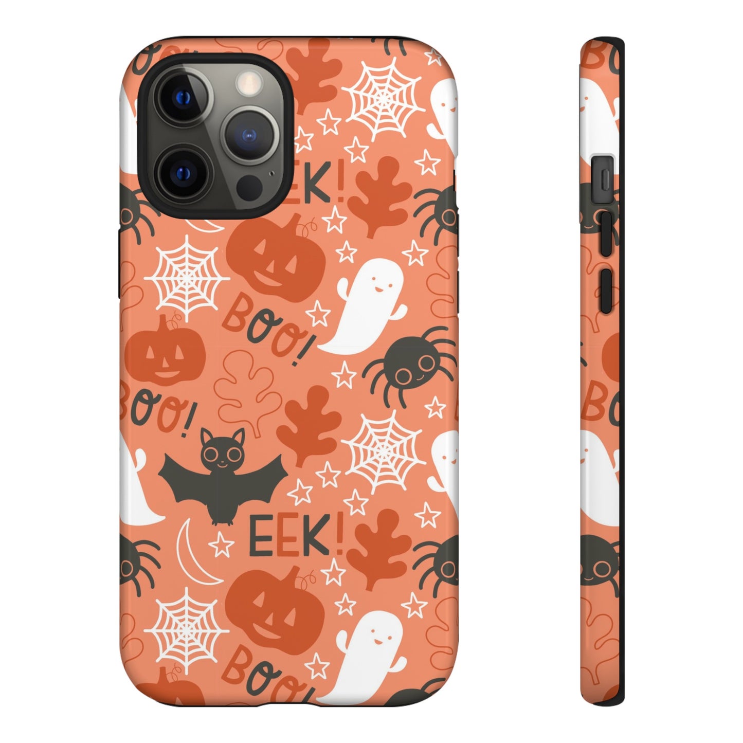 Halloween Doodles - Orange - iPhone Case