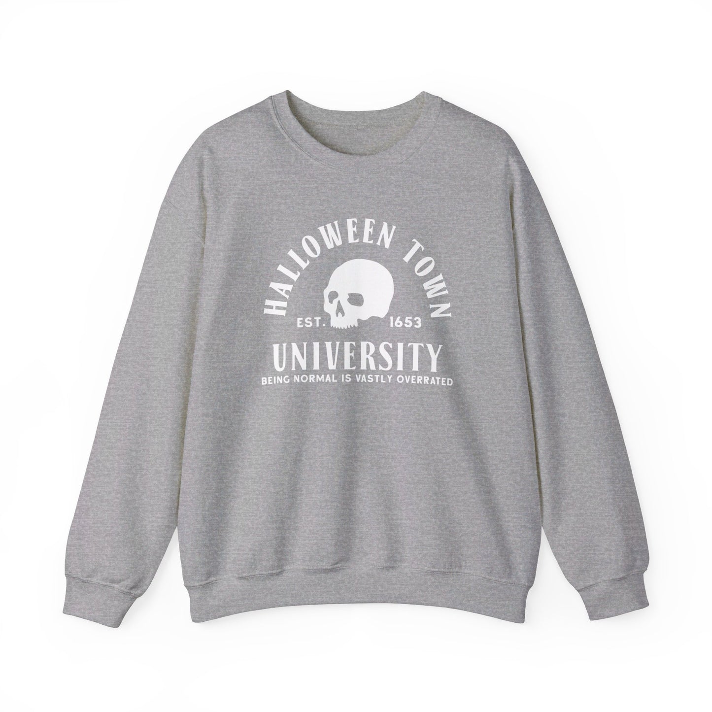 Halloween Town University - Halloween Sporty Sweatshirt - Unisex Heavy Blend™ Crewneck Sweatshirt