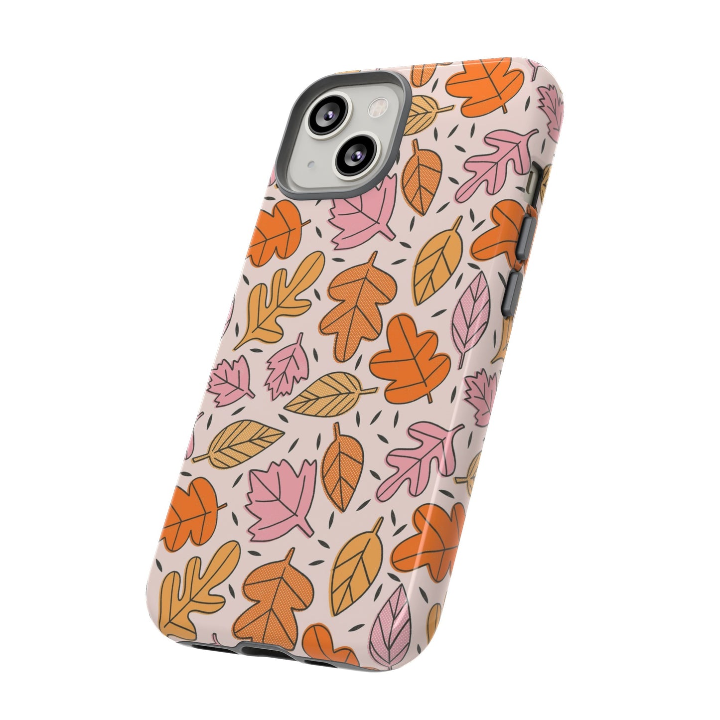 Doodled Fall Leaves - iPhone Case