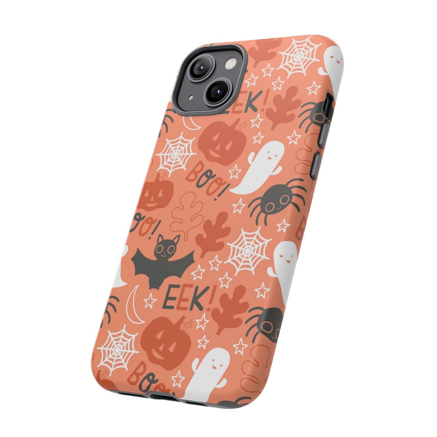 Halloween Doodles - Orange - iPhone Case