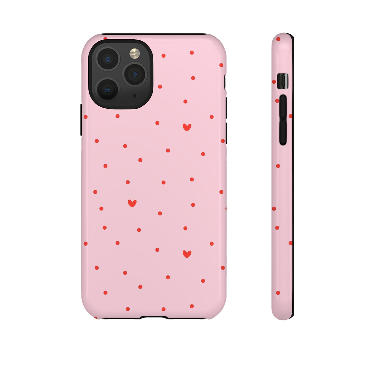 Tiny Hearts on Pink - iPhone Case