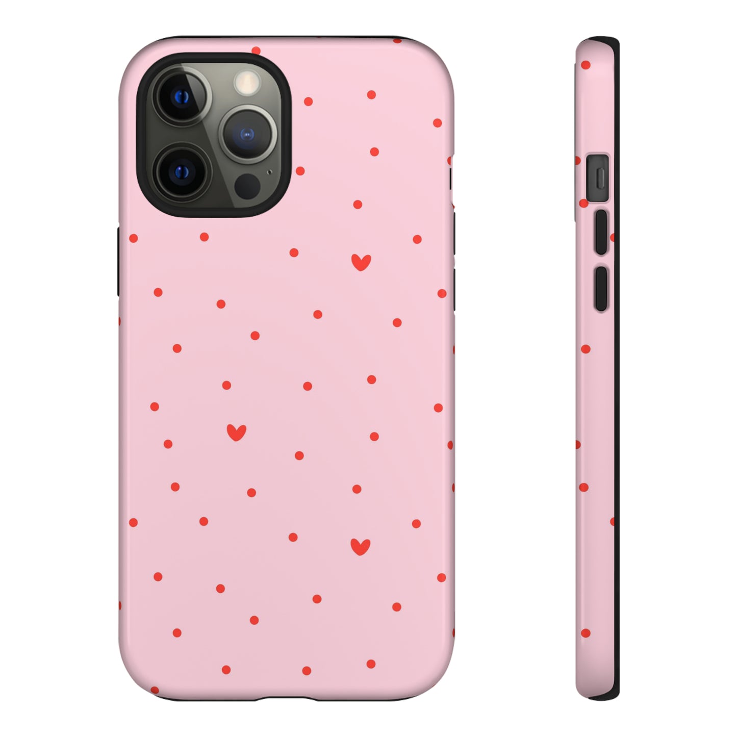 Tiny Hearts on Pink - iPhone Case