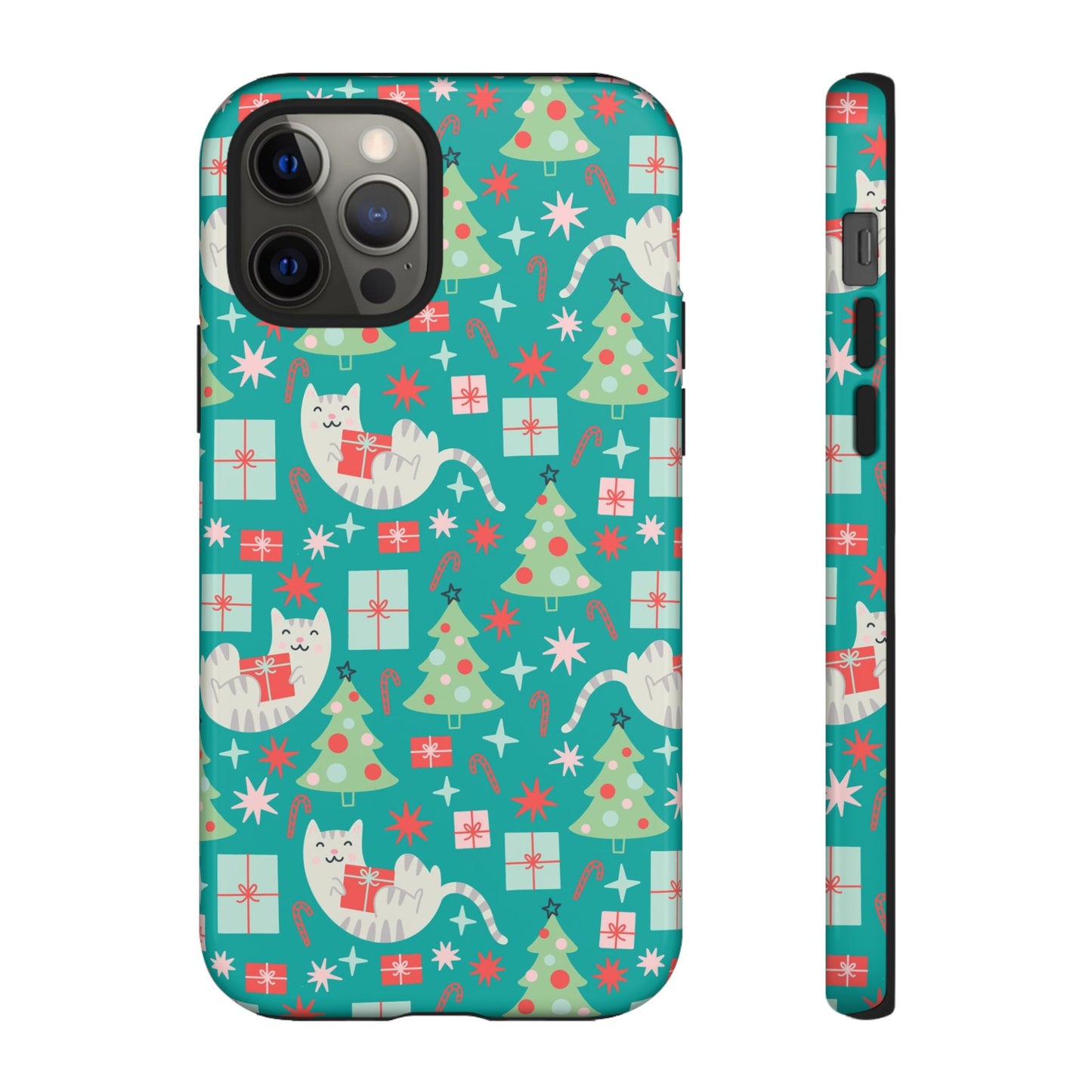 Cats With Christmas Gifts - iPhone Case