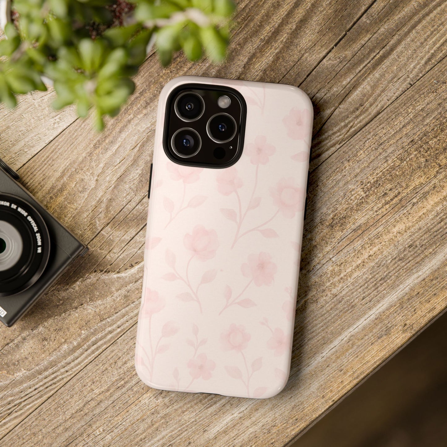 Ballet Pink Vintage Florals - iPhone Case