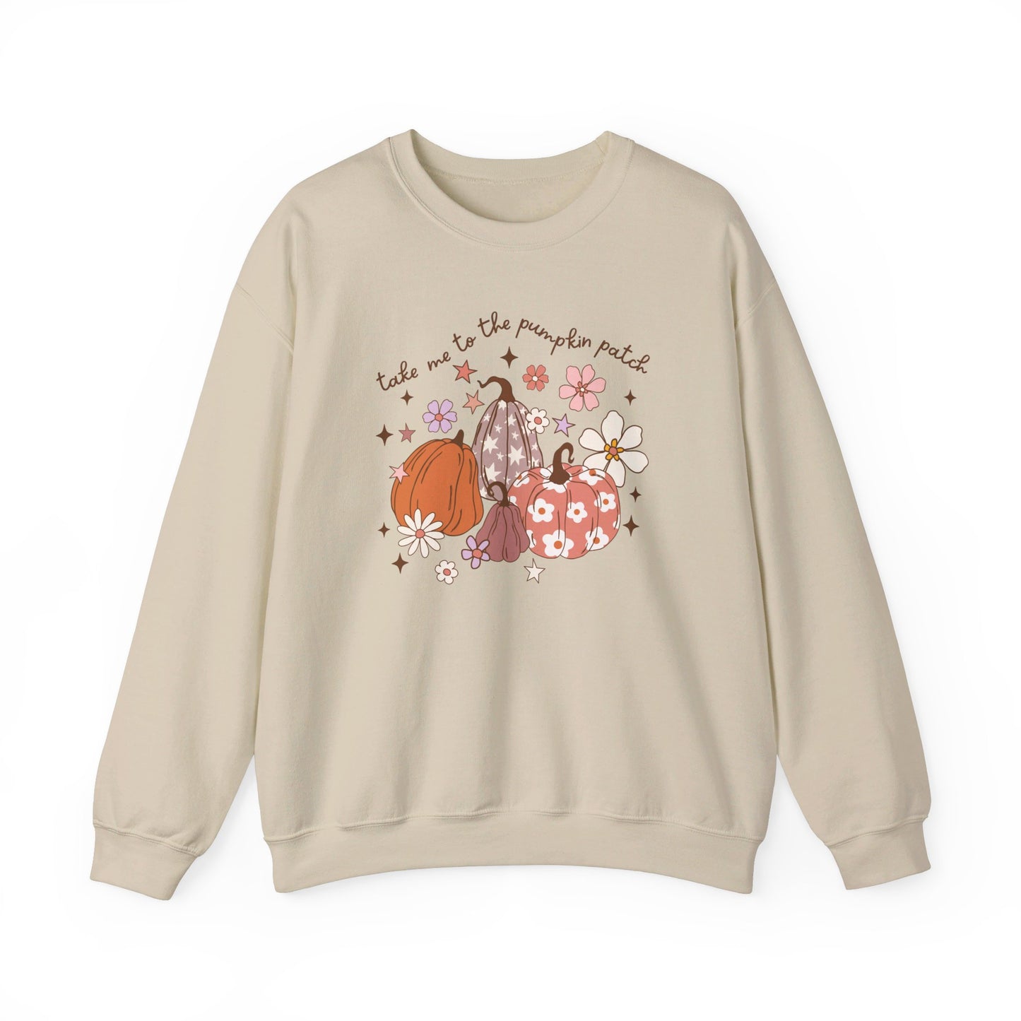 Take Me To The Pumpkin Patch - Autumn Pumpkin Sweatshirt - Unisex Heavy Blend™ Crewneck Sweatshirt