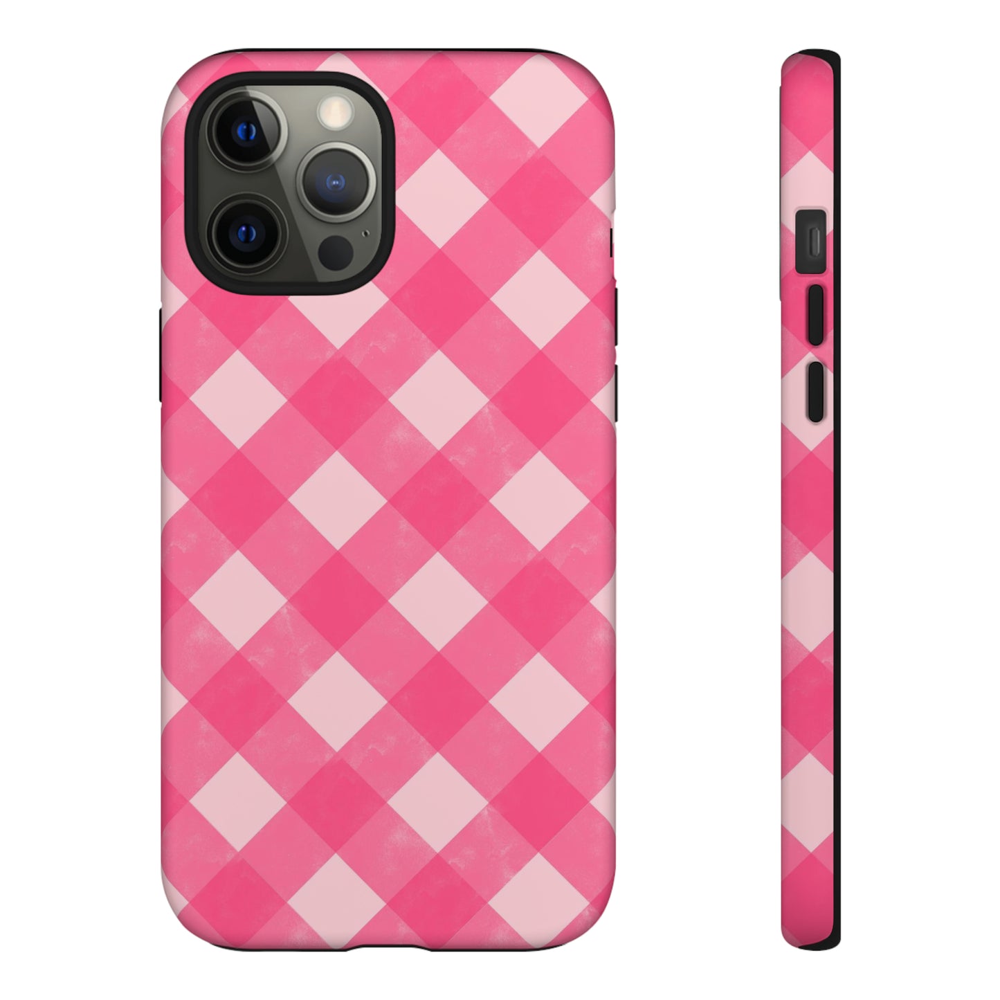 Pink Gingham iPhone Case