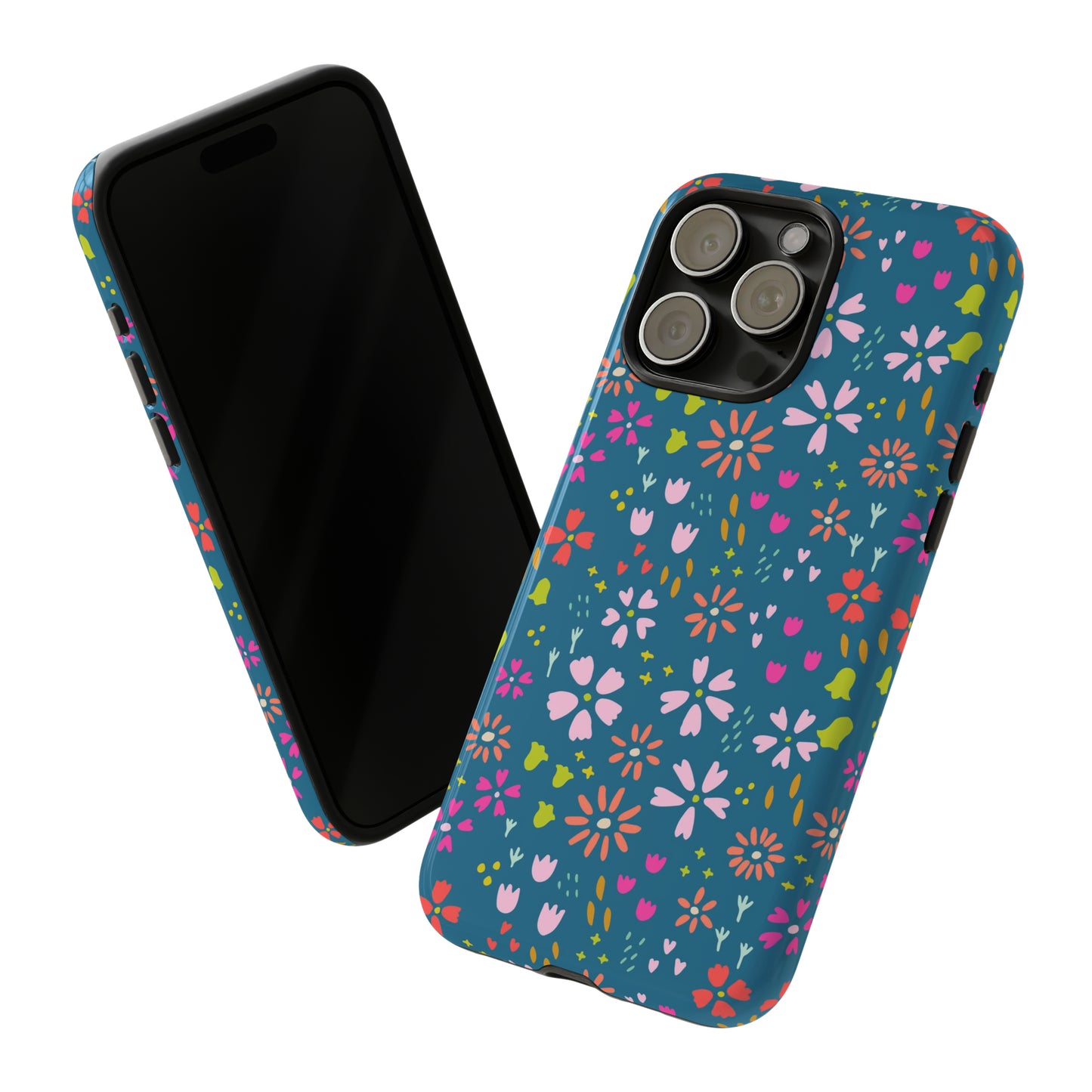 Blue Spring Florals - iPhone Case