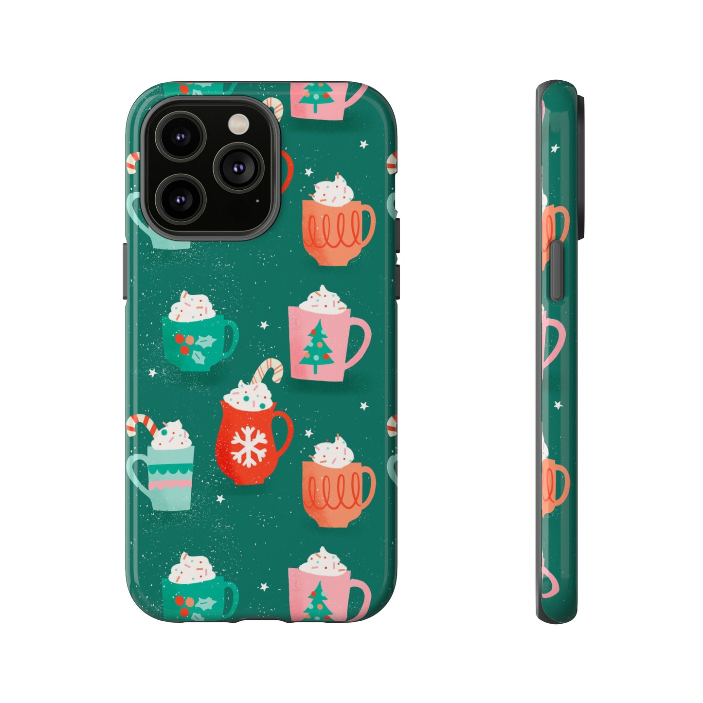 Christmas Coffee Cups - iPhone Case