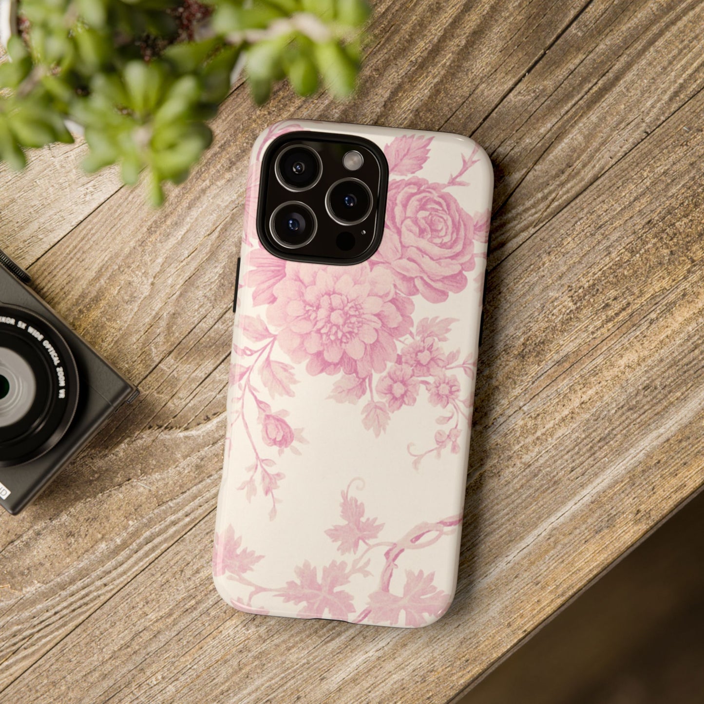 Vintage Pink Florals - iPhone Case