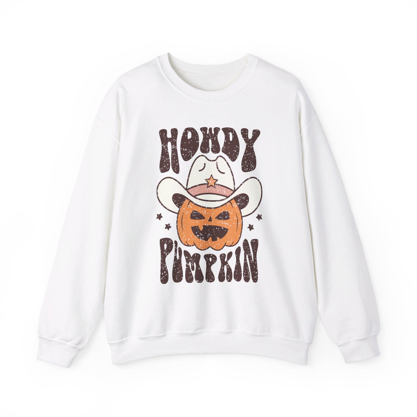 Howdy Pumpkin - Autumn/Fall Pumpkin Sweatshirt - Unisex Heavy Blend™ Crewneck Sweatshirt