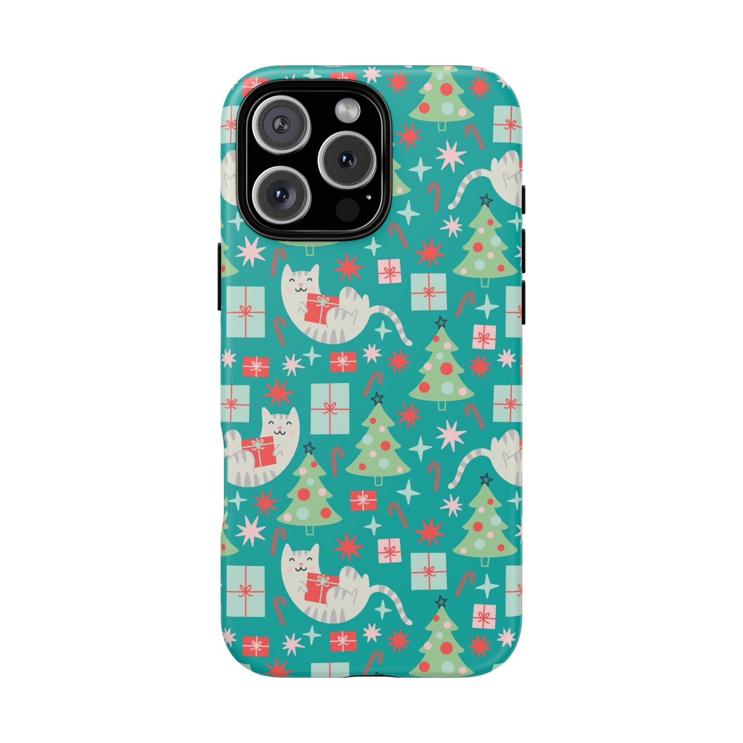 Cats With Christmas Gifts - iPhone Case