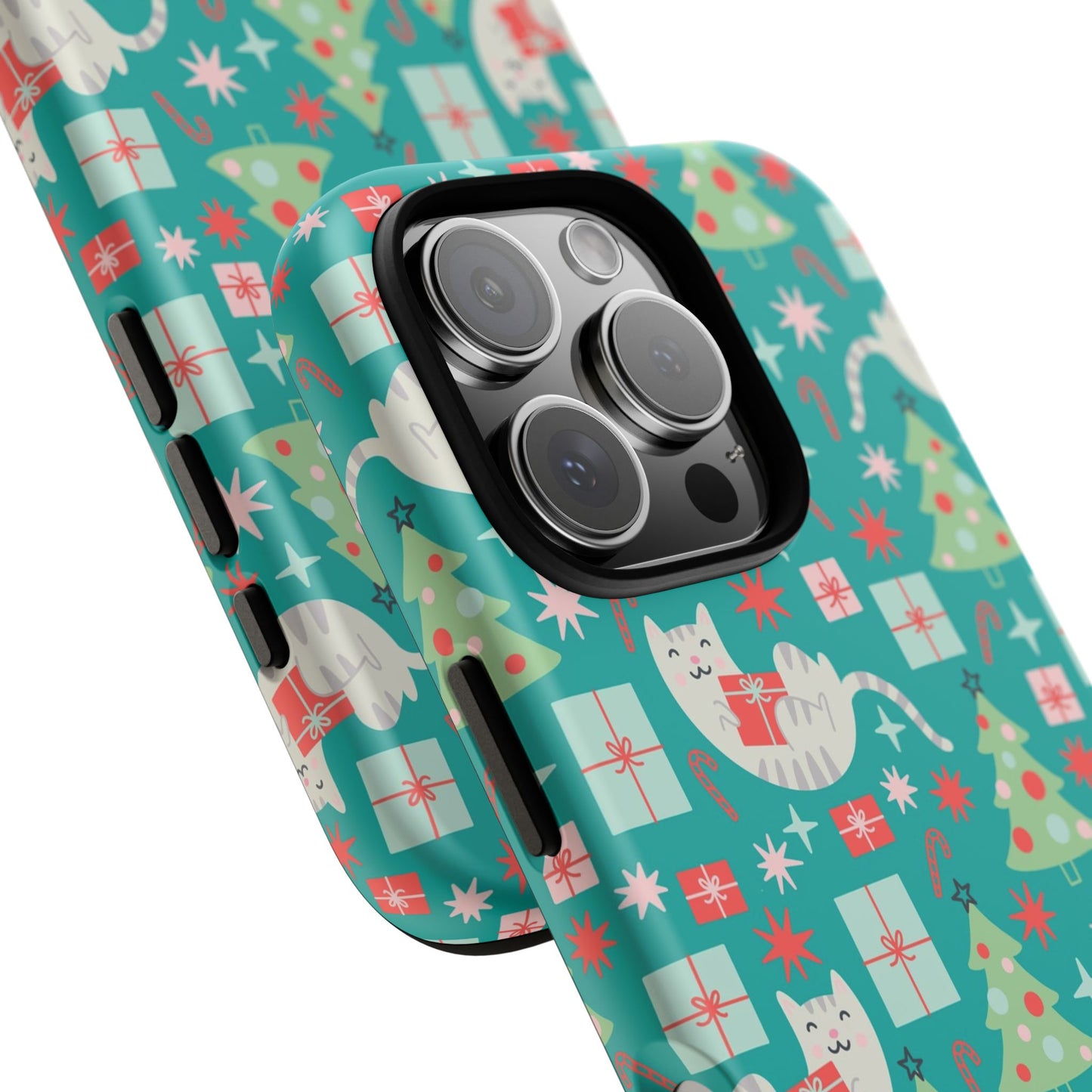 Cats With Christmas Gifts - iPhone Case