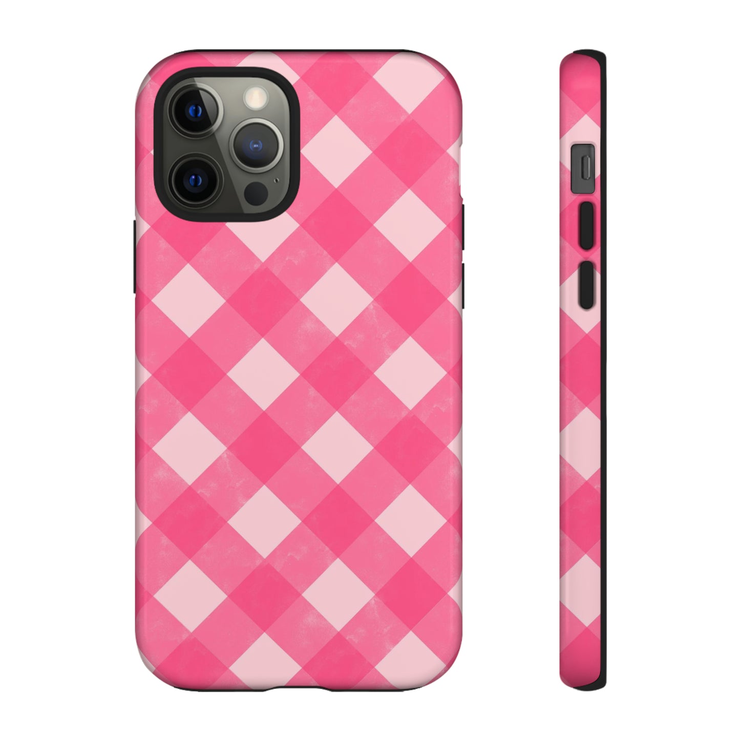 Pink Gingham iPhone Case