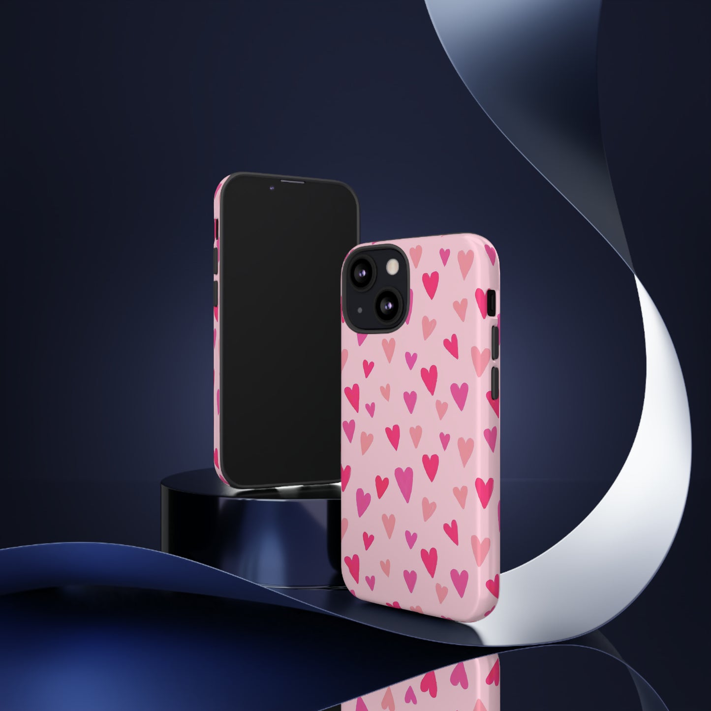 Pink Hearts Valentine iPhone Case