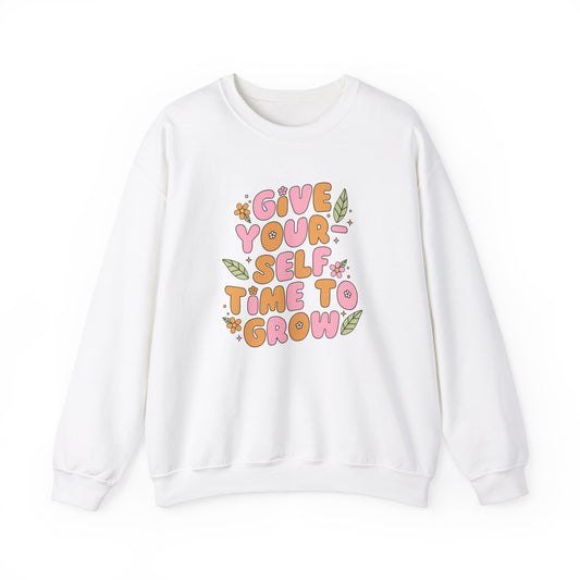 TIME TO GROW - Cute Retro Sweatshirt