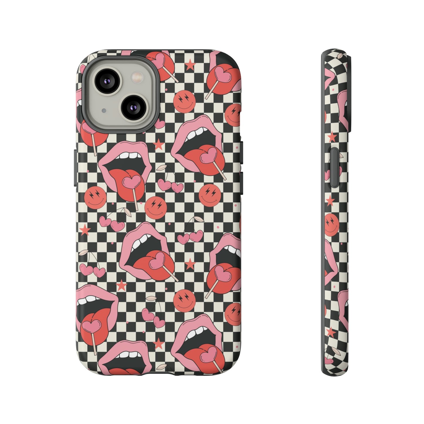 Retro Lips Smile - iPhone Case