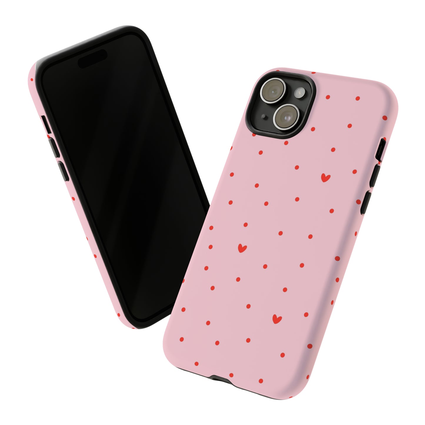 Tiny Hearts on Pink - iPhone Case