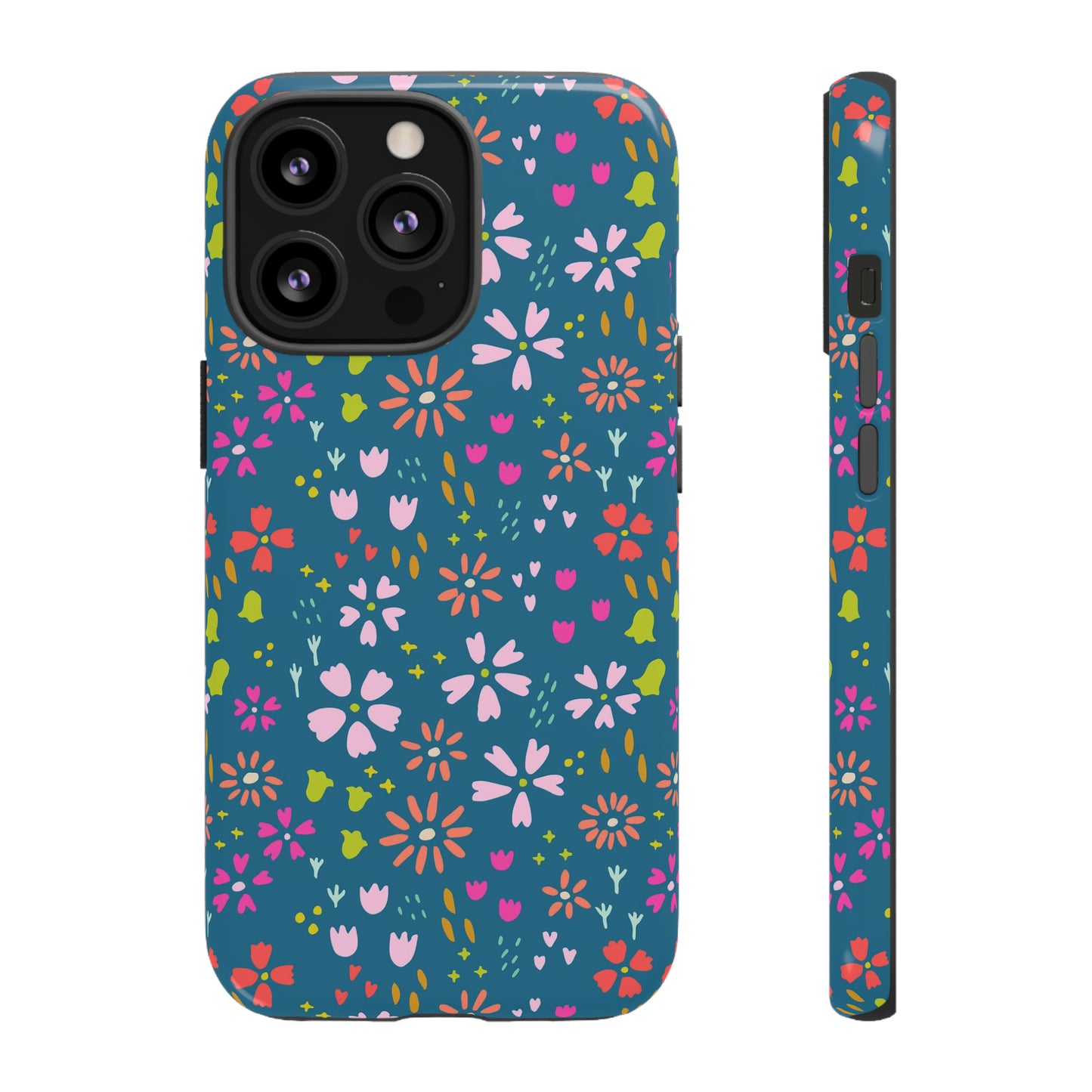 Blue Spring Florals - iPhone Case