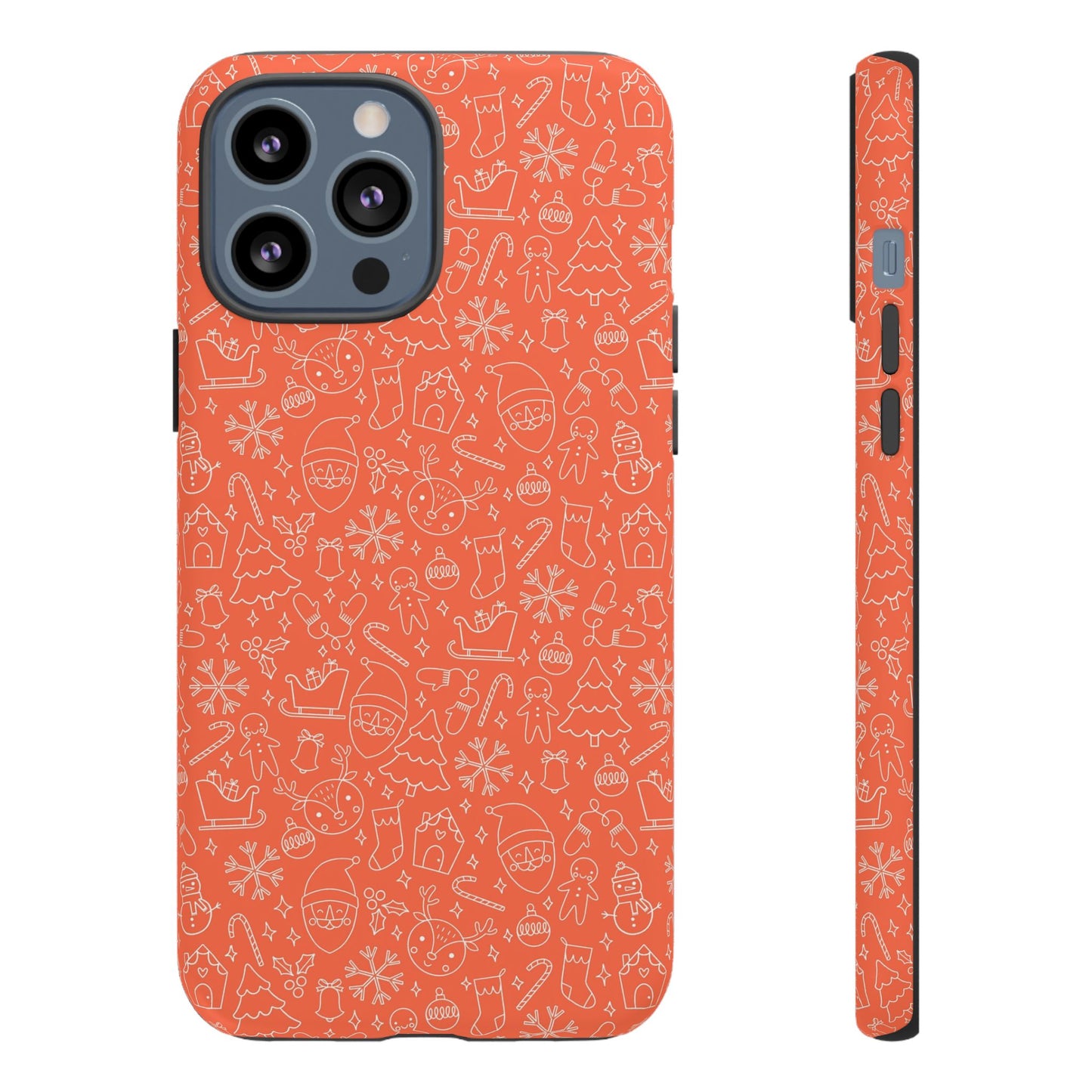 Christmas Doodles - Red - iPhone Case