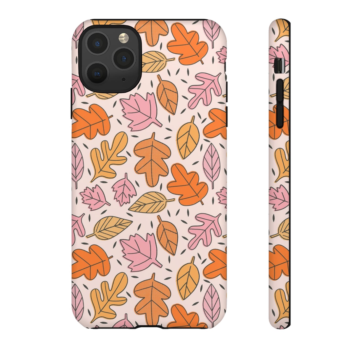 Doodled Fall Leaves - iPhone Case