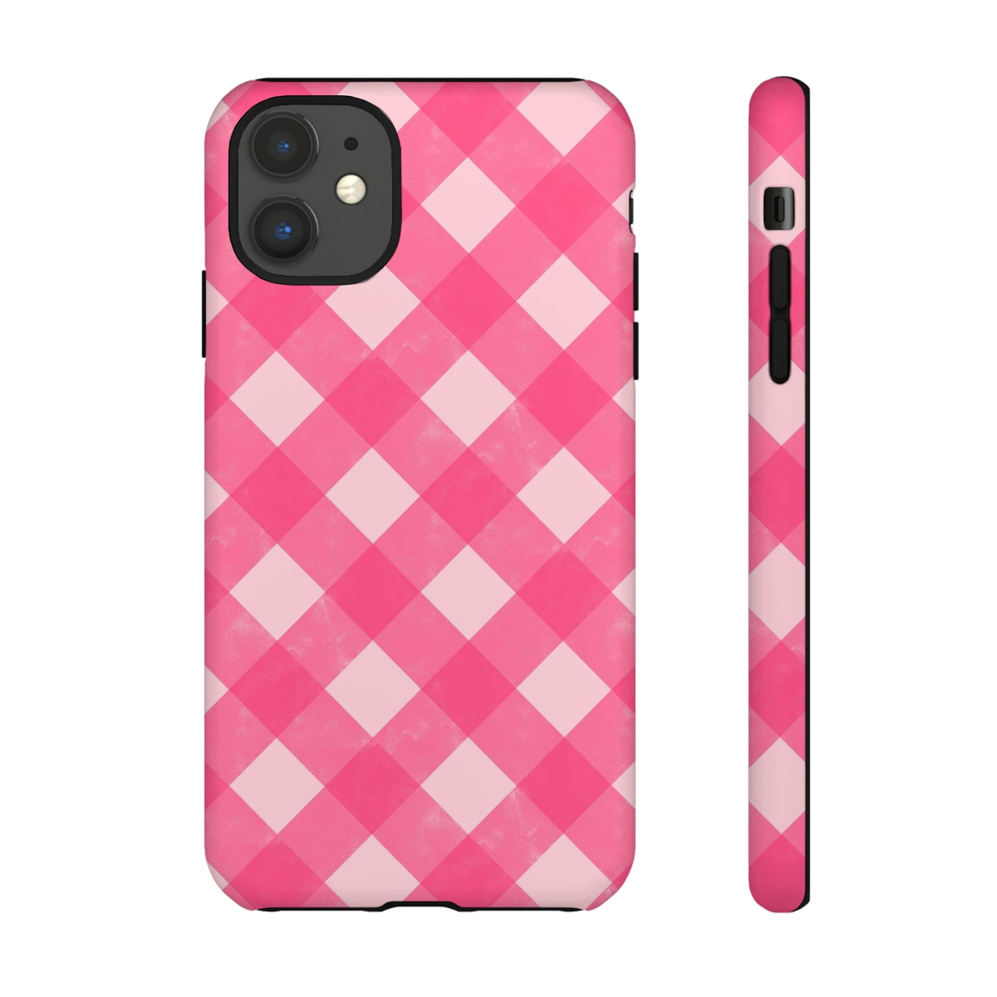 Pink Gingham iPhone Case