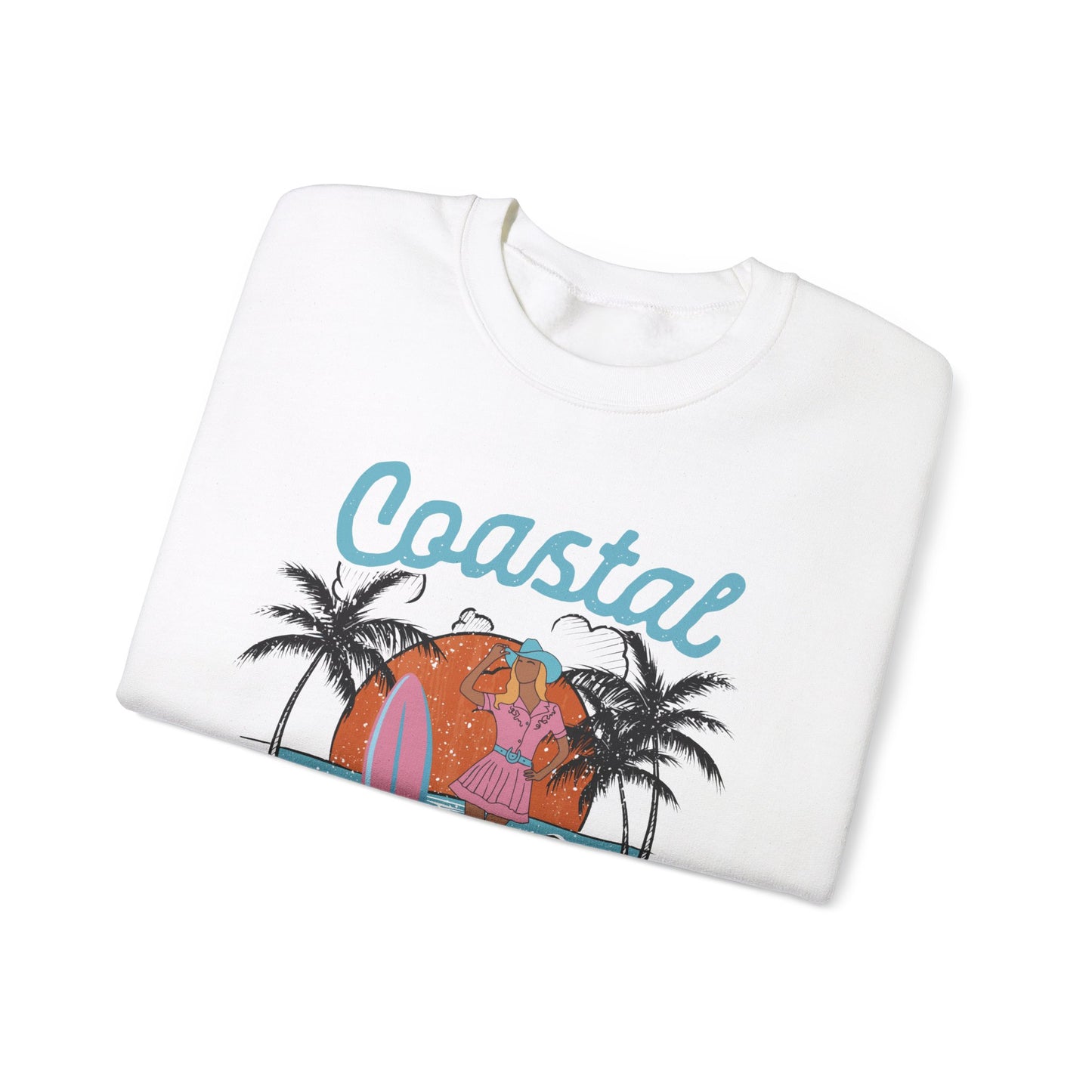 Coastal Cowgirl - Cute Retro Sweatshirt