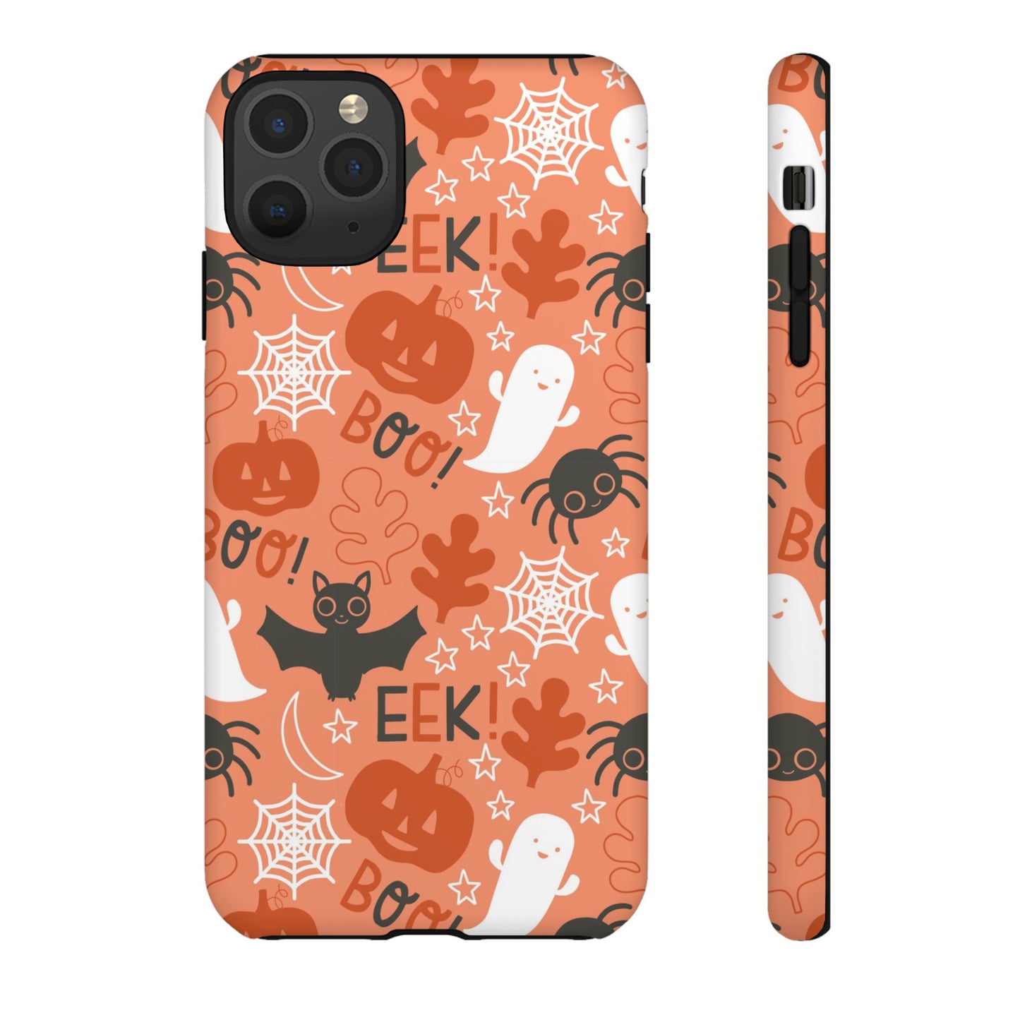 Halloween Doodles - Orange - iPhone Case