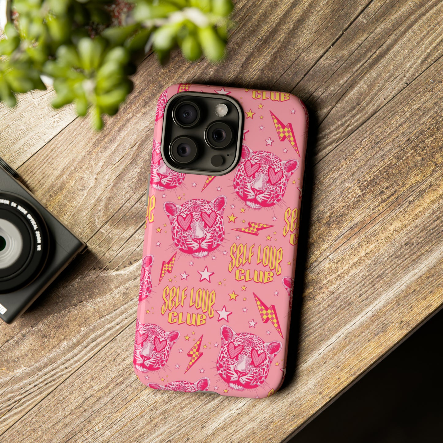 Self Love Club Tiger - Pink iPhone Case