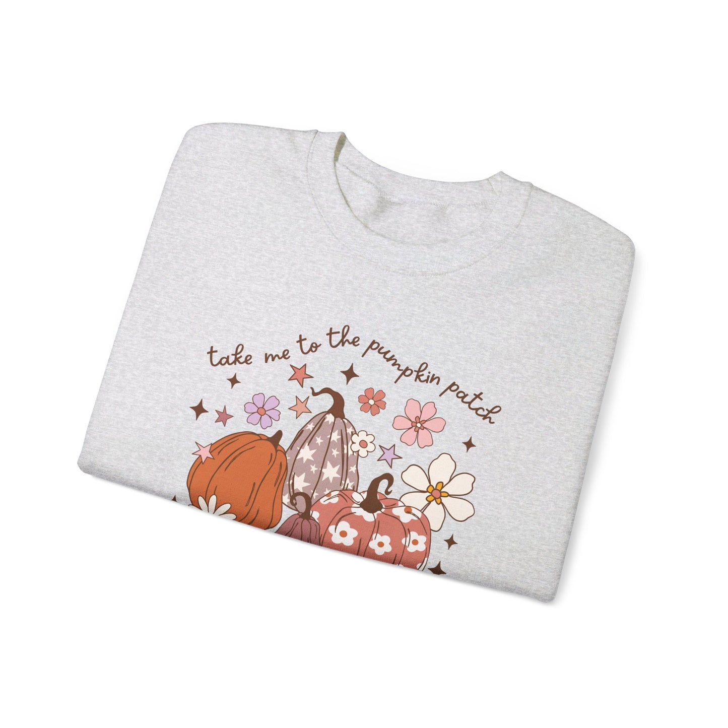 Take Me To The Pumpkin Patch - Autumn Pumpkin Sweatshirt - Unisex Heavy Blend™ Crewneck Sweatshirt