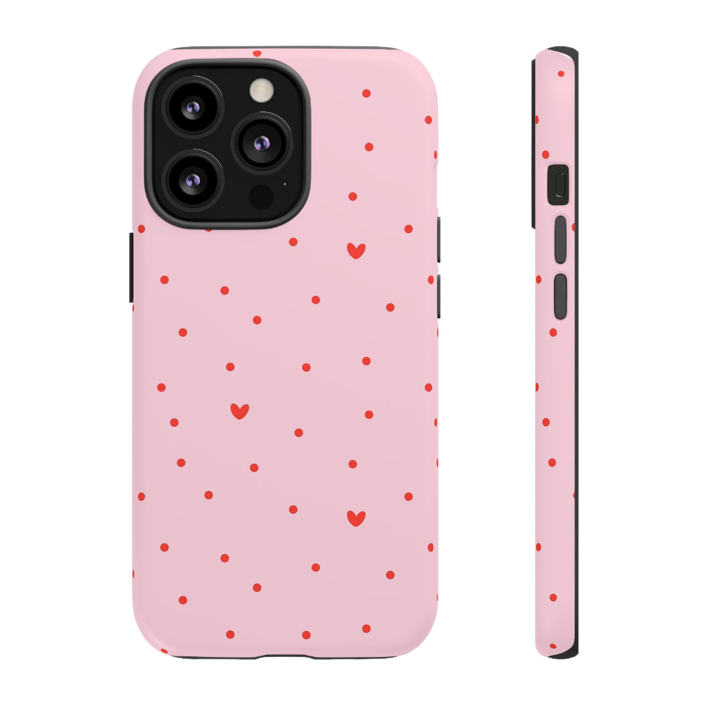 Tiny Hearts on Pink - iPhone Case