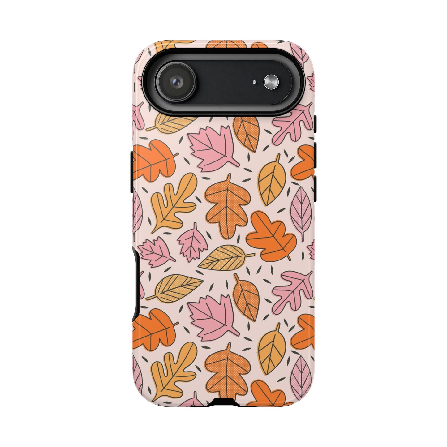 Doodled Fall Leaves - iPhone Case