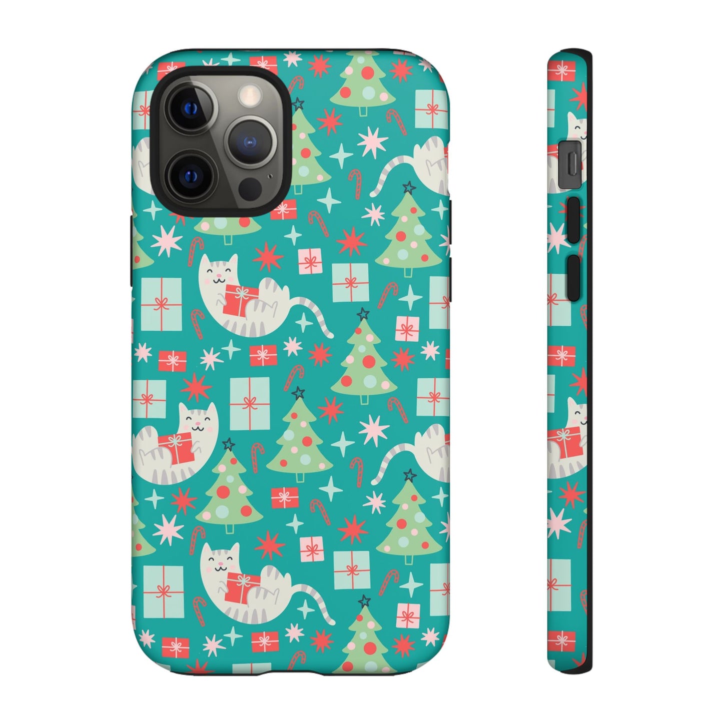 Cats With Christmas Gifts - iPhone Case