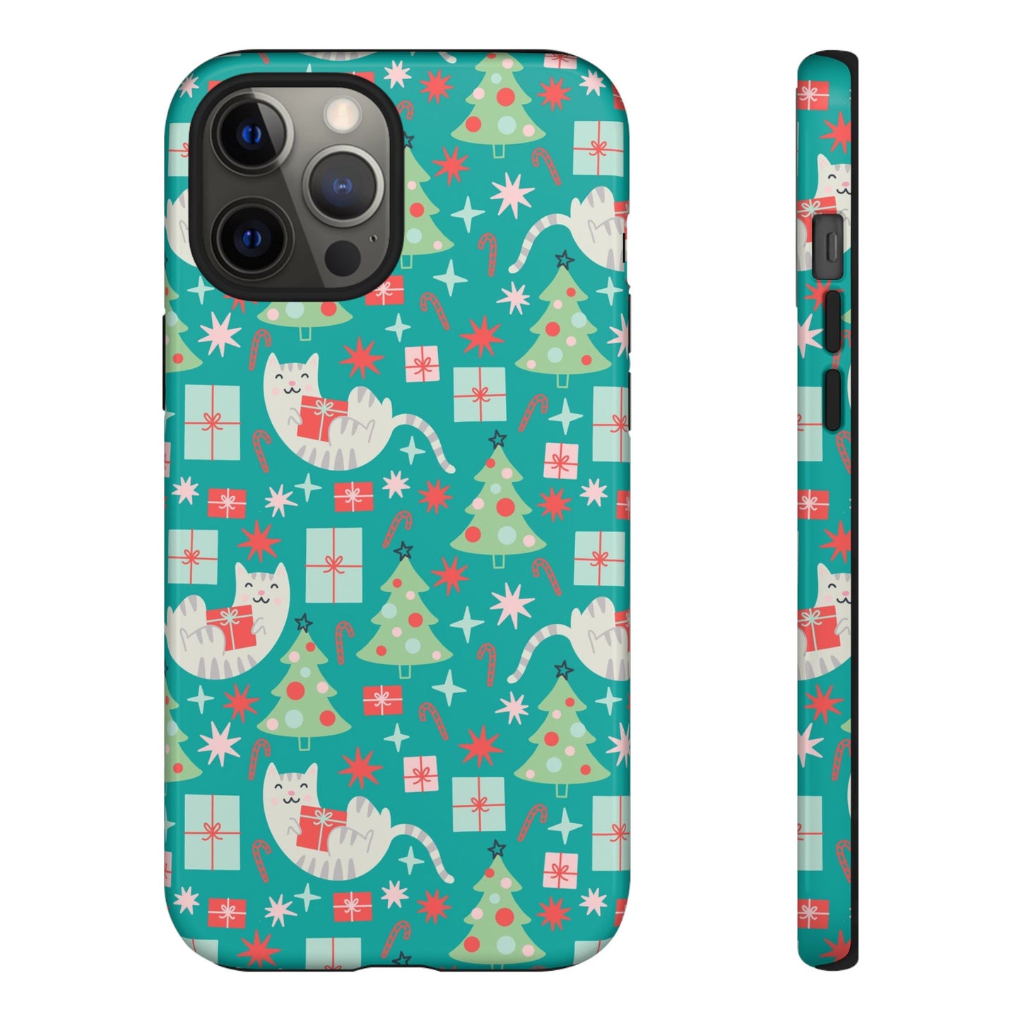 Cats With Christmas Gifts - iPhone Case